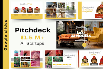 design investor pitch decks to win funding to target startups or businesses