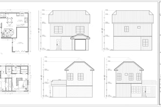 draft 2d floor plans, permit drawings, and construction blueprints