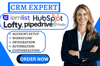 do accumbamail lemlist builderall podio CRM lofty pipedrive hubspot