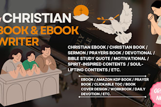 christian ghostwriting, daily devotional book writer, ghost ebook prayer journal
