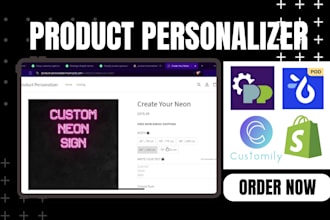 setup shopify teeinblue customily zepto product personalizer configurator store