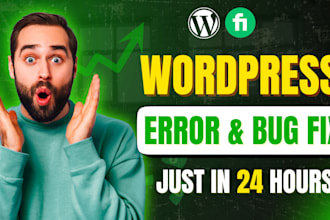 fix wordpress issues, fix wordpress errors, wordpress bug fix,critical error fix