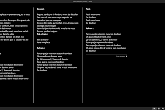 write english, spanish or french lyrics for your music