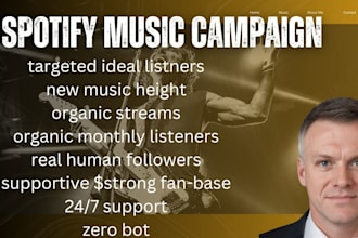 do wide range spotify music campaign by effective solo ads