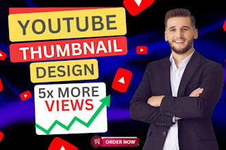 design amazing youtube thumbnail