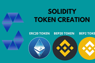create custom erc20, bep20, polygon token smart contracts