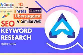 do keyword research, low competition and high search volume