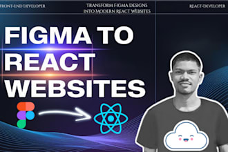 convert figma to react websites with stunning landing pages