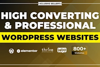 design a professional responsive wordpress website