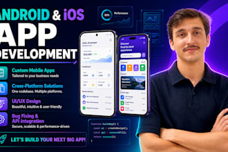 design a high quality flutter frontend for ios and android
