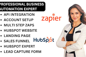 do hubspot form setup, landing page design, lead capture form, and website