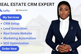 set up and manage real estate CRM lofty, kvcore, follow up box idx website