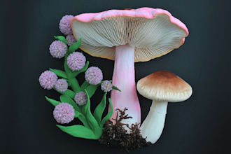 craft captivating fungi and botanical art