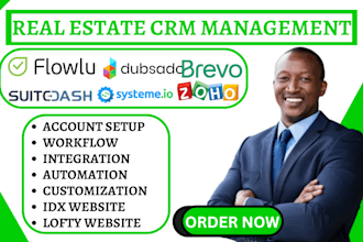 set up flowlu dubsado suitedash brevo systeme io zoho automation