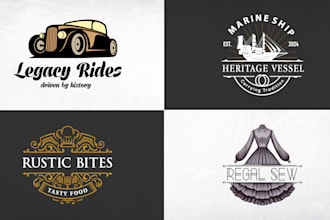 create vintage , retro , classic , hipster badge , outdoor or business logo