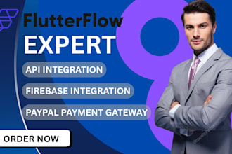 build flutter flow apps with firebase API integration payment gateway