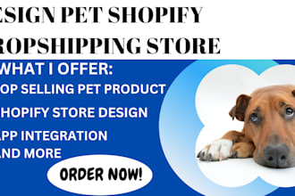 do shopify pet dropshipping store, website pet store, pet accessory store