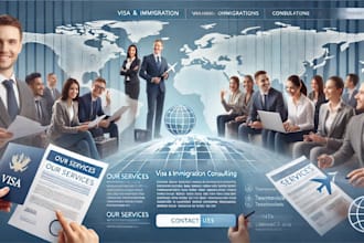 design visas consultancy website , immigration visas website