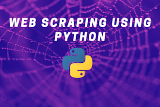 do python web scraping, data mining, data scraping and web scrawling