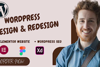 figma to elementor website redesign wordpress website design woocommerce website