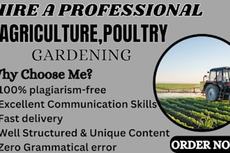 ghostwrite agricultural, poultry, gardening, farmer ebook