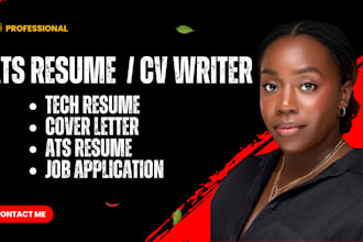 write tech resume, cv for cyber security, software engineering and it resume