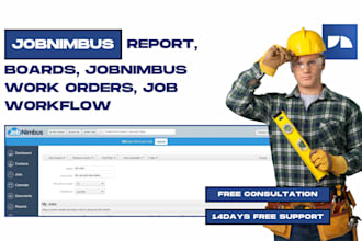 create jobnimbus report, jobnimbus boards, jobnimbus work orders, job workflow