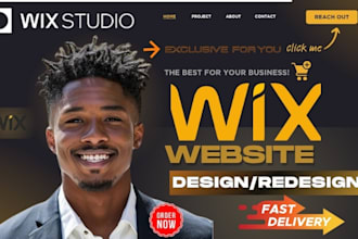 wix website, wix studio website, wix website redesign, wix ecommerce website