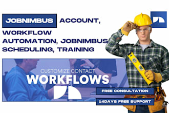 setup jobnimbus account, workflow automation, training, jobnimbus scheduling