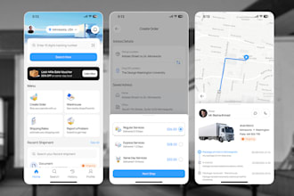 develop logistics app, route planning app, transportation app, gps tracking app