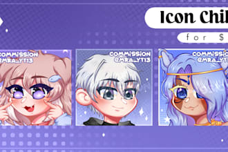 make it a chibi style icon