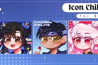 make it a chibi style icon