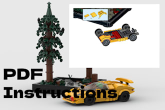 make detailed instructions for your lego 3d model