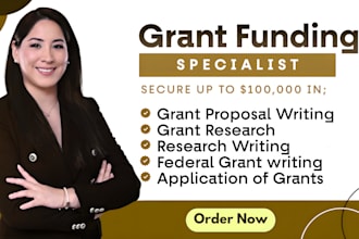 research,do grant proposal writing,business plan,apply for nonprofit as a writer