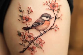 draw a custom tattoo design as a tattoo artist