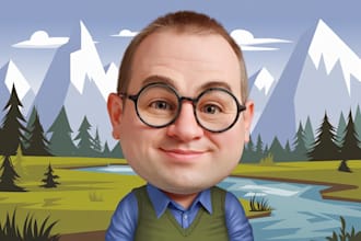 make a cartoon caricature avatar for you