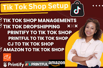 do print on demand tik tok shop dropshipping manage store product listing VA