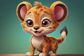 create animals cartoon character illustration design