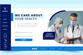 develop a professional telehealth hipaa telemedicine website emr