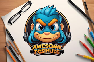 design an awesome cartoon logo design