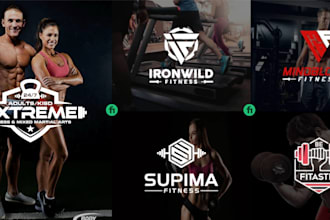 create a unique athletic, fitness, health, sports and gym logo