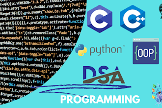 python coder, c, cpp programmer with oop and dsa concepts