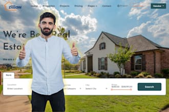 build a real estate zillow clone app and website
