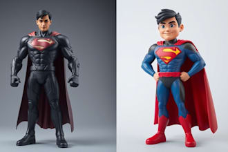 do 3d action figure 3d head bust 3d statue articulated figure for 3d printing