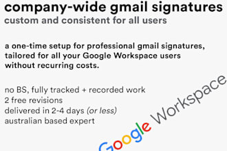 setup company wide google workspace email signatures auto applied to all users