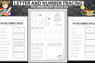 design custom worksheets KDP book activity books math worksheets kids worksheets