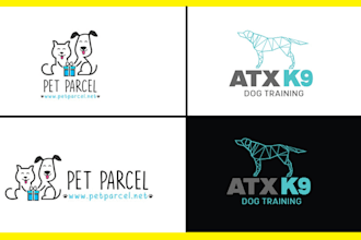 design a modern animal dog pet care veterinary logo