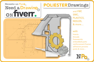 do technical drawing, from mechanical or industrial product