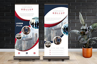 do roll up, retractable and pull up banner design