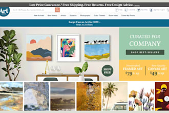 design luxury artwork website art gallery store pod wall art website canvas art